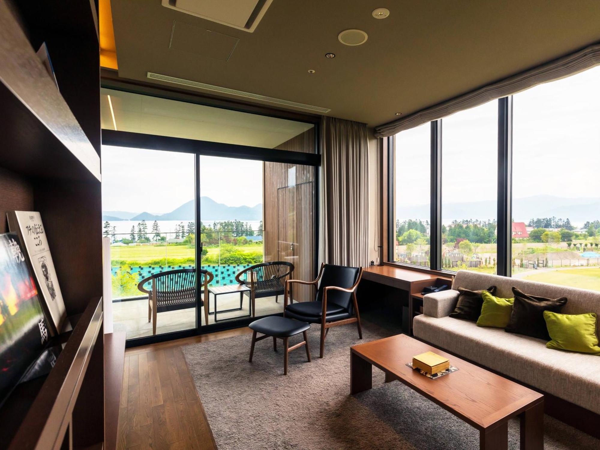 Lake Toya Tsuruga Resort Hikarinouta Тояко Номер фото